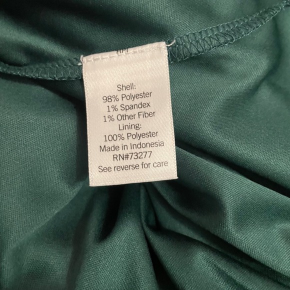 Nine West Ruffle Sleeve Blouson Mini Dress Women Medium Green Whimsigoth Shimmer - Picture 12 of 15